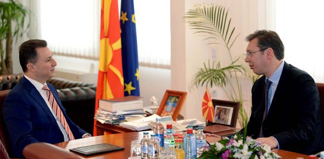 Prime Ministers of Macedonia and Serbia, Mr. Gruevski and Mr. Vucic