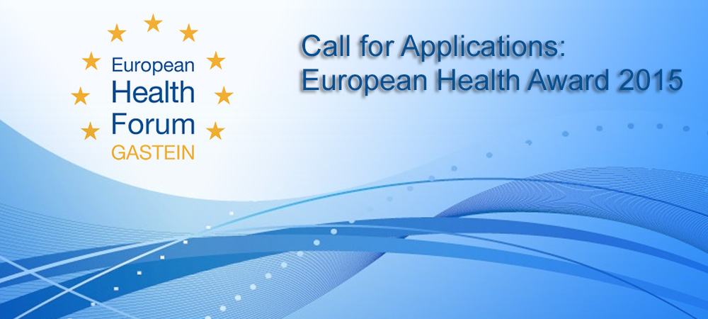 Call for Applications: European Health Award 2015
