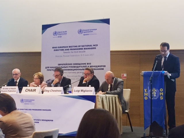 CONTRIBUTION FROM THE SEEHN TO THE NON-COMMUNICABLE DISEASES DIRECTORS MEETING, MOSCOW 8 – 9 JUNE 2017