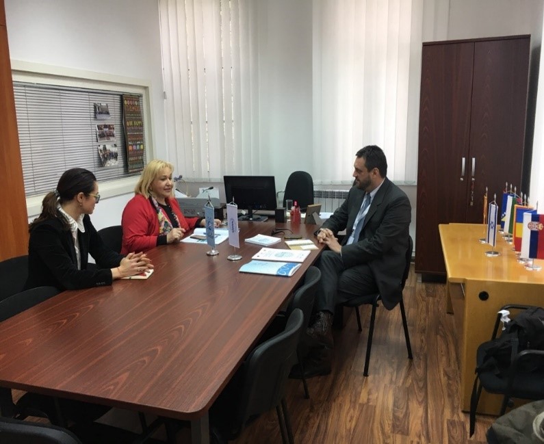 Meeting between Dr. Luca Rosi, Head of the International Affairs, Italian National Institute of Public Health (SEEHN Partner) and Dr Mira Jovanovski Dasic the SEEHN Secretariat Director